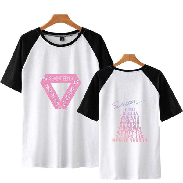 OFFICIAL  SEVENTEEN Short Sleeve Shirt for Summer