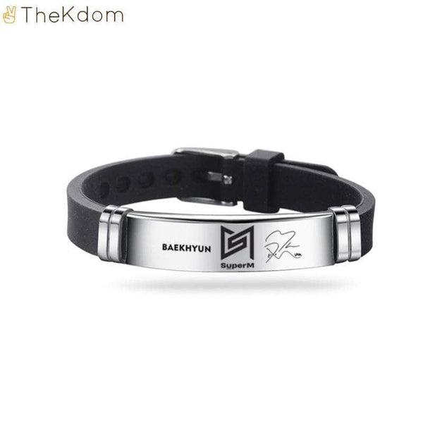 The Kdom Charm Bracelets SuperM Stainless Steel Bracelets